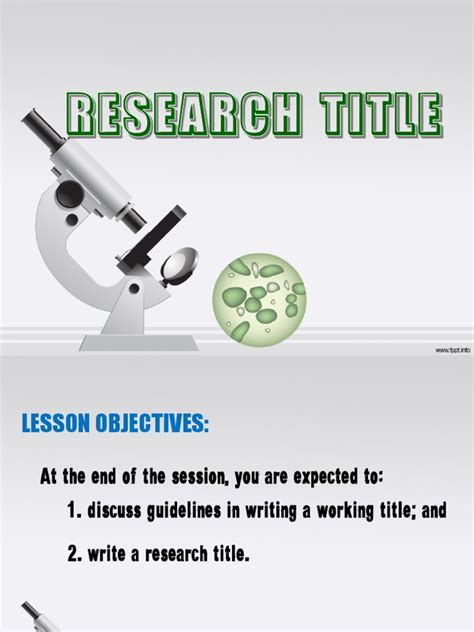 How To Write A Research Title | PDF | Escherichia Coli | Bacteria