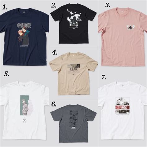 Uniqlo Japan X Jujutsu Kaisen Tee Manga Ver Batch Shopee