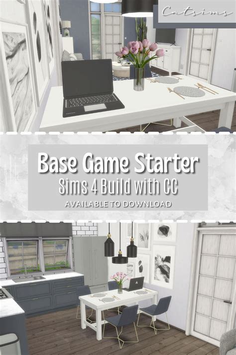 Base Game Starter Home Catsims Sims 4 Sims Sims 4 Modern House