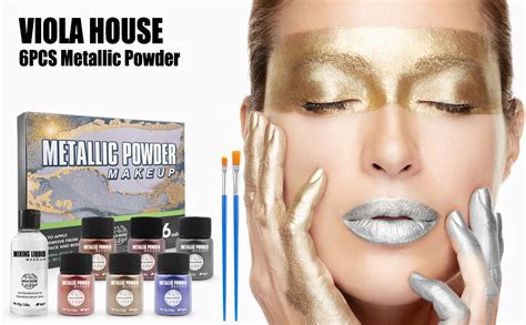 VIOLA HOUSE Face Bodypainting Metallic Powder Pigmentos Polvo De