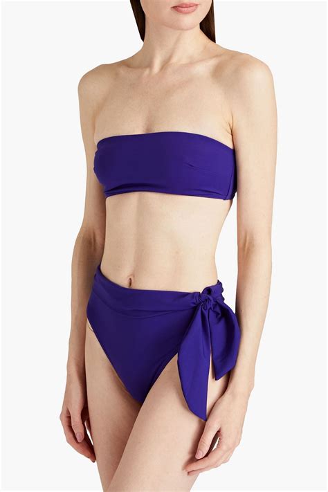 ZIMMERMANN Separates Sculpt Bandeau Bikini Top THE OUTNET