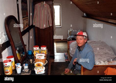 Food On A Farm Servant In His Room Stock Photo Alamy