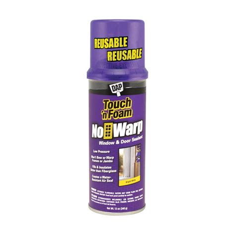 Touch N Foam No Warp White Polyurethane Window And Door Foam Sealant