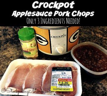 Crockpot Applesauce Pork Chops - STOCKPILING MOMS™