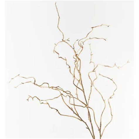 Twig Curly Willow Spray Sand 100cml Faux House And Garden