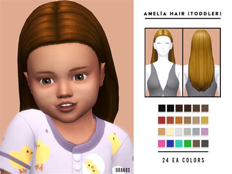 The Sims Resource Amelia Hair Toddler