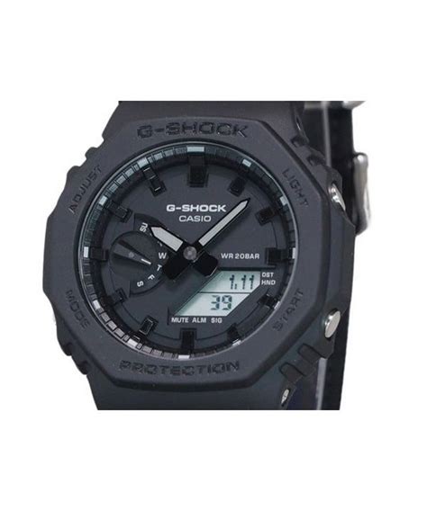 カシオ G Shock アナログ デジタル エコ クロス ストラップ ブラック ダイヤル クォーツ GA 2100BCE 1A 200M