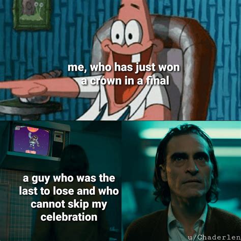 Patrick laughing at tv while Joker stares : r/MemeTemplatesOfficial