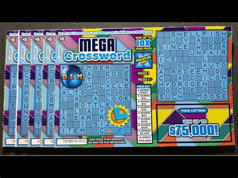 New Mega Crossword Scratch Offs K Prize Tickets Youtube