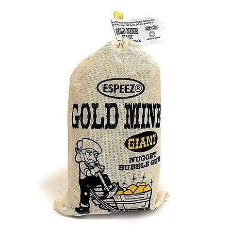 Gold Mine Giant Nugget Bubble Gum 882 Oz Bag 1 Bag 882 Ounce