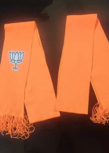 Polyester Orange Base Bjp Election Fatka Size Inch L At Rs