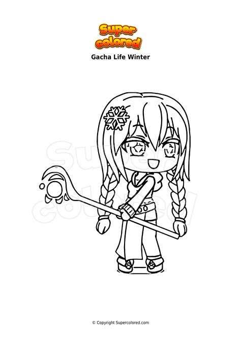 Disegno Da Colorare Gacha Life Hannah