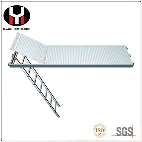 Aluminum Scaffolding Trap Door Deck Plank With Ladder Scaffolding