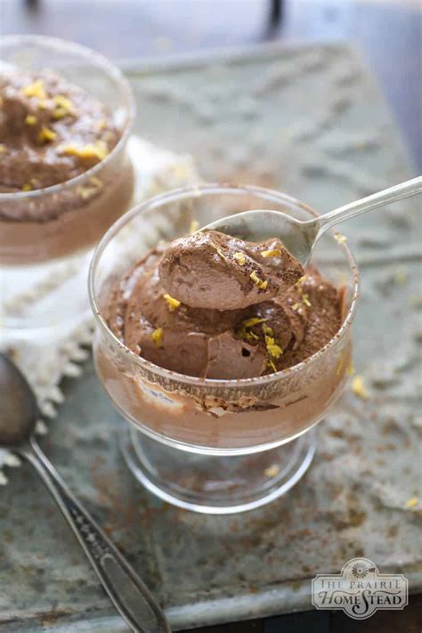 Easy Orange Chocolate Mousse Recipe • The Prairie Homestead