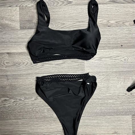 Black Bikini Size 6 Depop