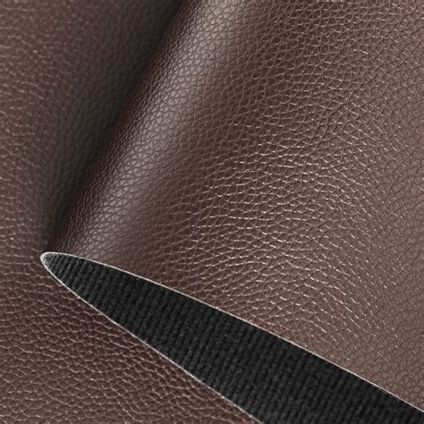 Amazon.com: Faux Leather Brown PU Leather Fabric 36" x 54" 1 Yard 0.8 ...