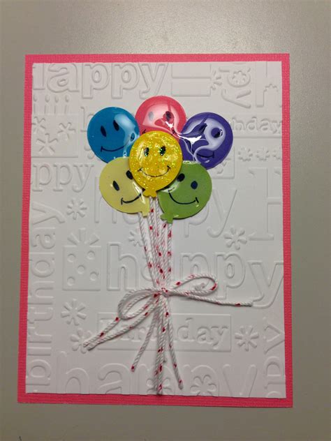 Smiley birthday balloons... Birthday Balloons, Smiley, Cardmaking, Wall ...