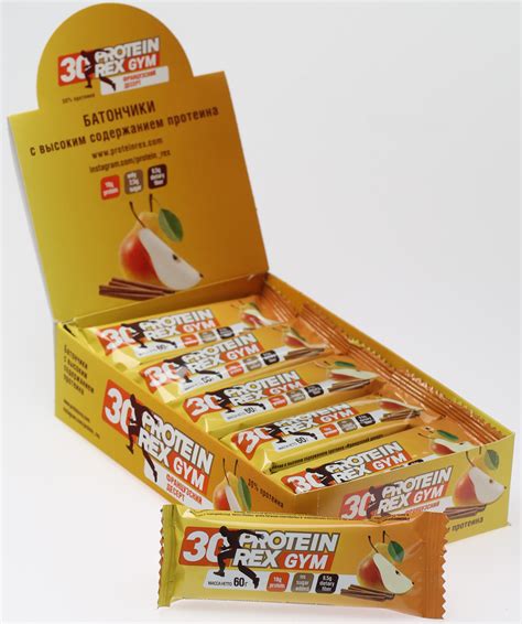 Протеиновый батончик Protein Rex Французский Десерт, 60 г х 15 шт ...