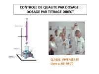 Titrage colorimétrique Lectures Chimie Docsity