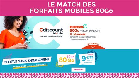 Le Match Des Forfaits Mobiles 80Go Se Joue Entre Cdiscount Et Coriolis