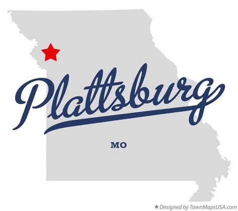 Map of Plattsburg, MO, Missouri