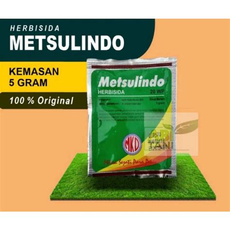 Jual METSULINDO 20 WP 5 GRAM HERBISIDA Metil Metsulfuron 20