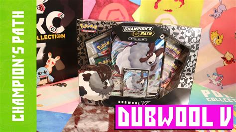 Opening A Pokemon DUBWOOL V Champion S Path Box YouTube