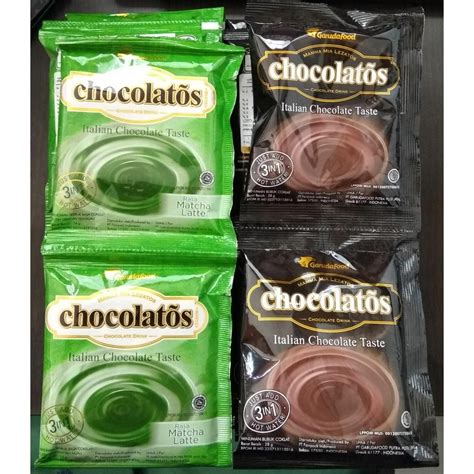 Chocolatos Drink 28gr Chocolate Matcha Rencengan 1 Renceng 10pcs