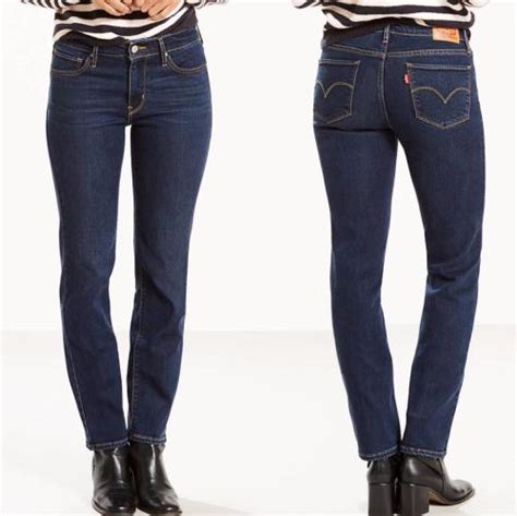 Jean Levis Femme 712 Slim Droit Taille Mi Haute City Blues