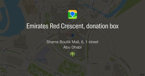 Emirates Red Crescent Donation Box Shams Boutik Mall 6 1 Street