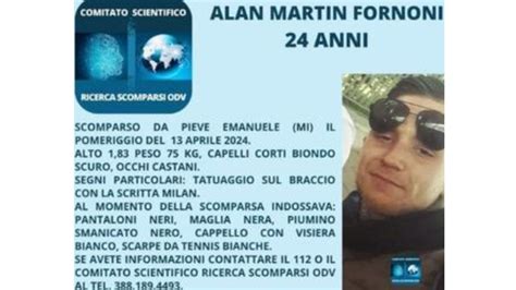 Paura e ansia per Alan il 24enne è scomparso da giorni suo padre ha