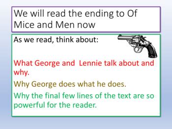 Of Mice and Men Ending by EnglishGCSEcouk | TPT