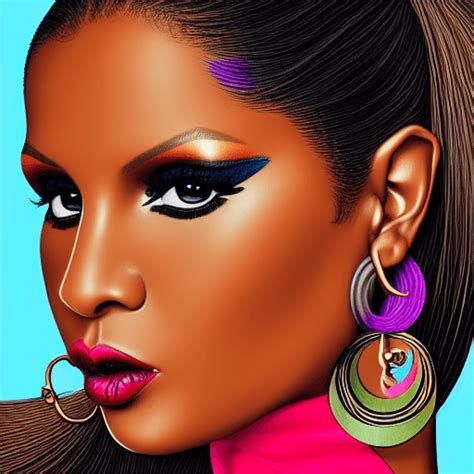 Gráfico digital inspirado em Toni Braxton Creative Fabrica