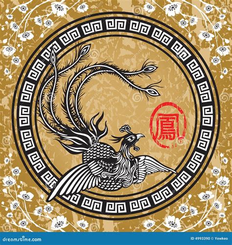 Traditional Chinese Phoenix Stock Vector Illustration Of Chimerical