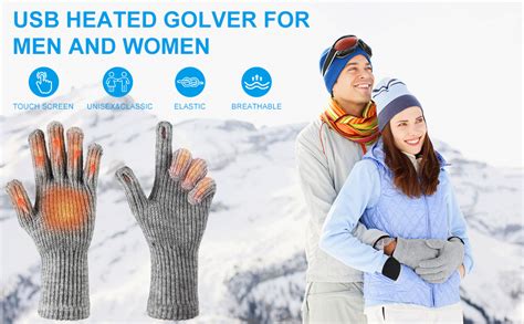 Amazon Quuren Usb Heated Gloves For Women Men Mitten Winter