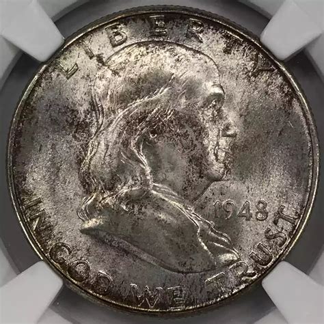 D Franklin Half Dollar Ngc Ms Fbl Old Pueblo Coin