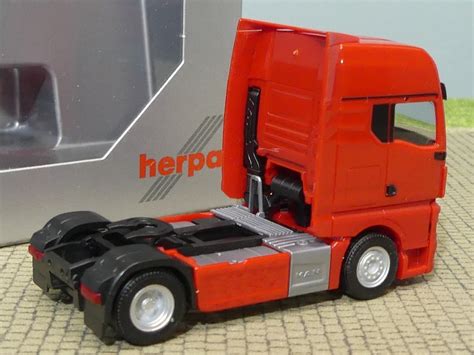 Modellspielwaren Reinhardt 1 87 Herpa MAN TGX GX Zugmaschine Rot