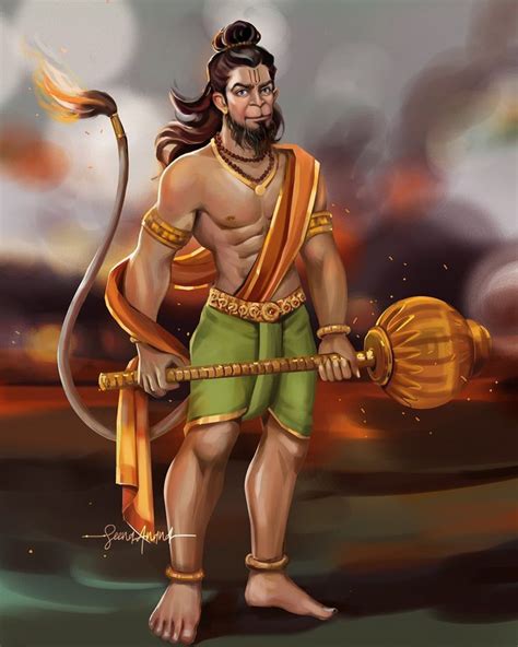 Seena Anand On Instagram Hanuman Is The Symbol Of Strength Energy