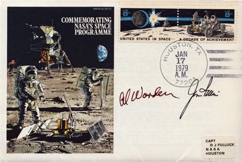 At Auction Apollo Astronauts Al Worden Cmp And Moonwalker Jim Irwin