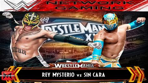 Rey Mysterio Vs Sin Cara Full Match Wrestlemania I WWE 2K15 PS4 XBOX