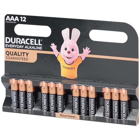 Duracell Everyday Piles Alcalines Aaa 12 Pièces Action Lu