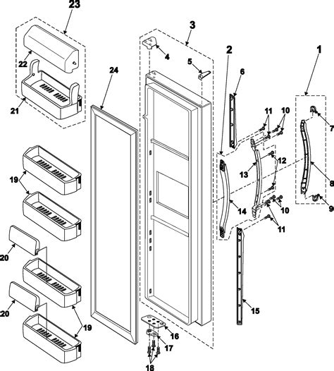 Samsung Refrigerator Parts List And Diagrams