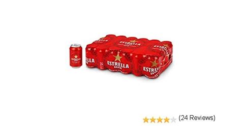 Cerveza Estrella Damm Pack de 24 Latas 33cl Amazon es Alimentación y