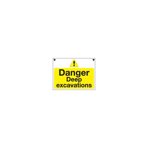 Buy Temporary Danger Deep Excavations Sign Now