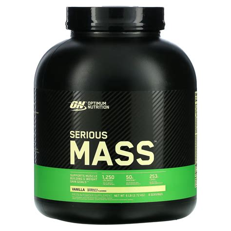 SERIOUS MASS GAINER 6 LIBRAS VAINILLA OPTIMUM NUTRITION Outlet Fit