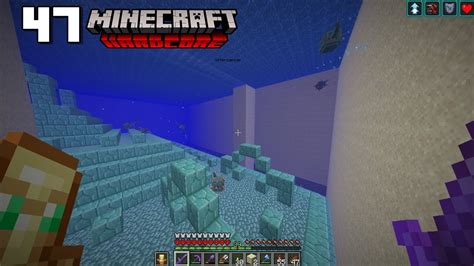 SECANDO O TEMPLO DO OCEANO AREIA MINECRAFT HARDCORE DIA 47 De