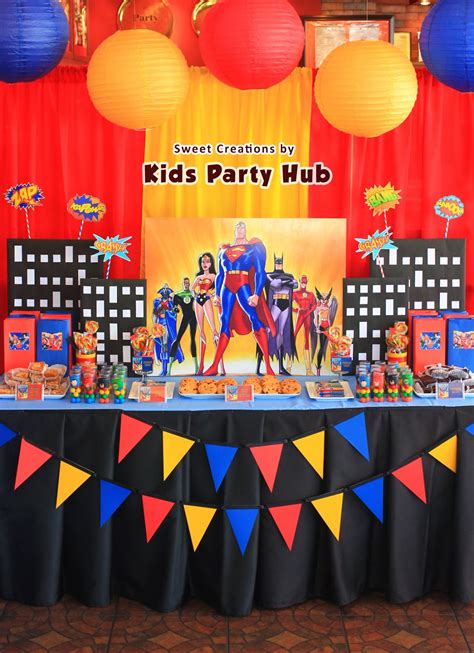 Kids Party Hub: Justice League Themed Birthday Party