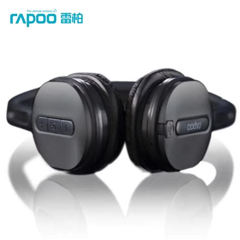 Rapoo H1030 Headset 2.4GHz Wireless Stereo Headphone 10m Range Build in ...