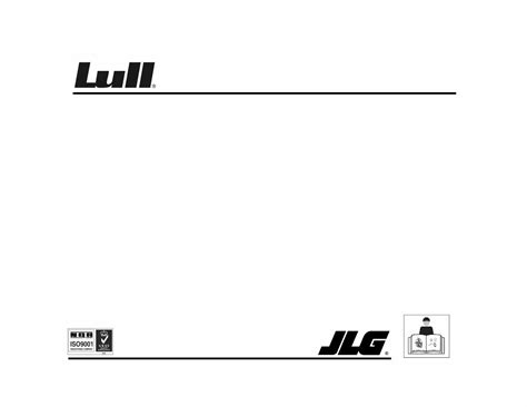 Jlg Lull Telehandlers 644b 6k 844c8k 1044c And10k Ansi Illustrated