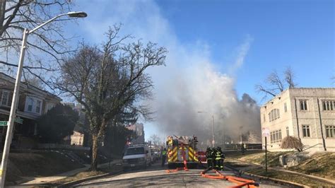 Fire Crews Battle 2 Alarm Blaze In West Baltimore